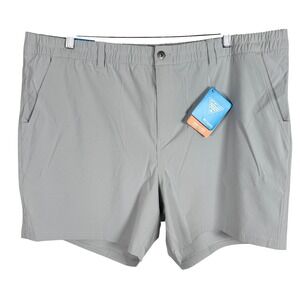 NEW Columbia PFG Unchartered Shorts Cool Grey Mens 2XL Lined Quick Dry $55